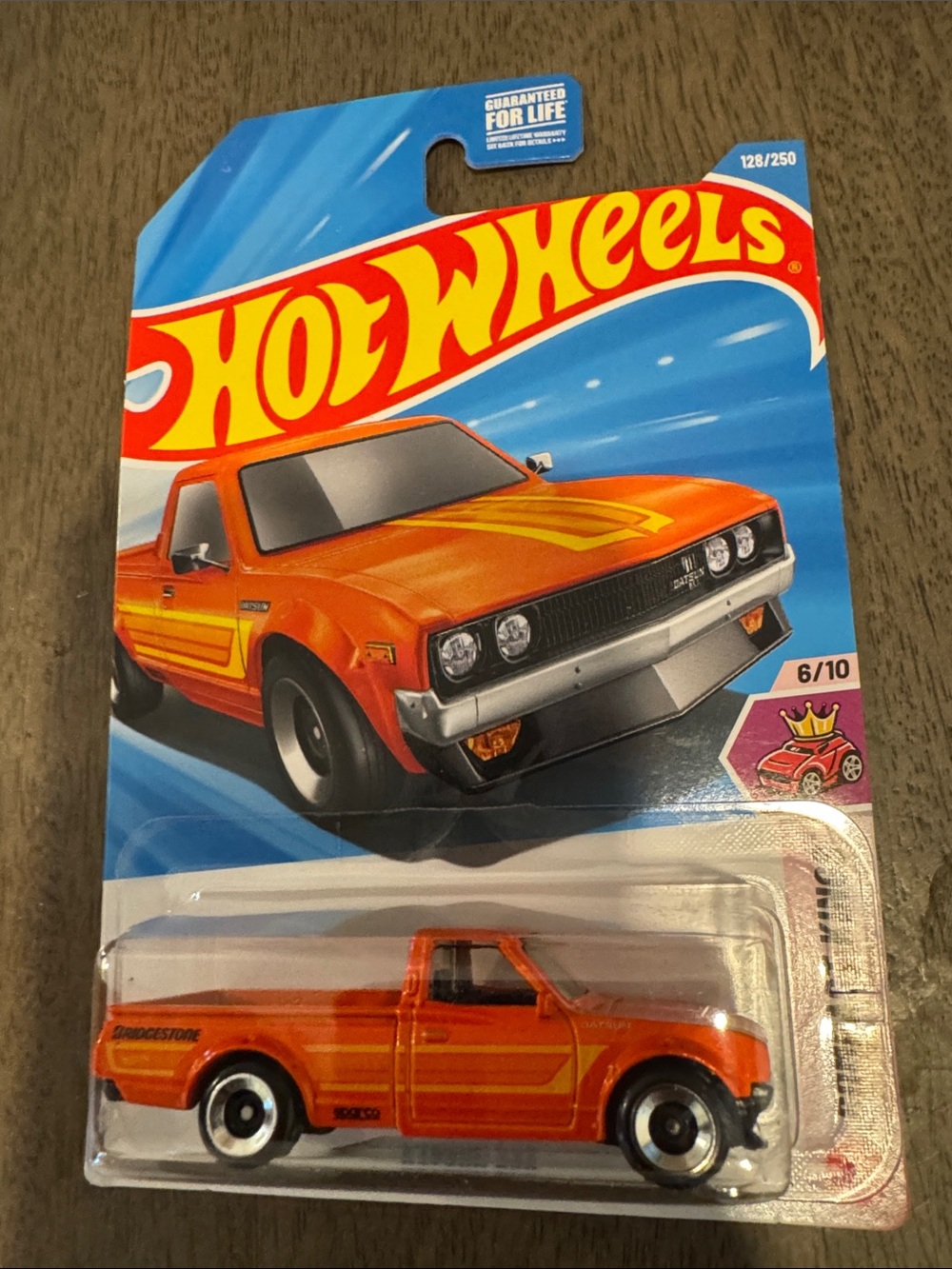 Hot Wheels Orange Pickup Truck Toy - Die-Cast Kids Vehicle